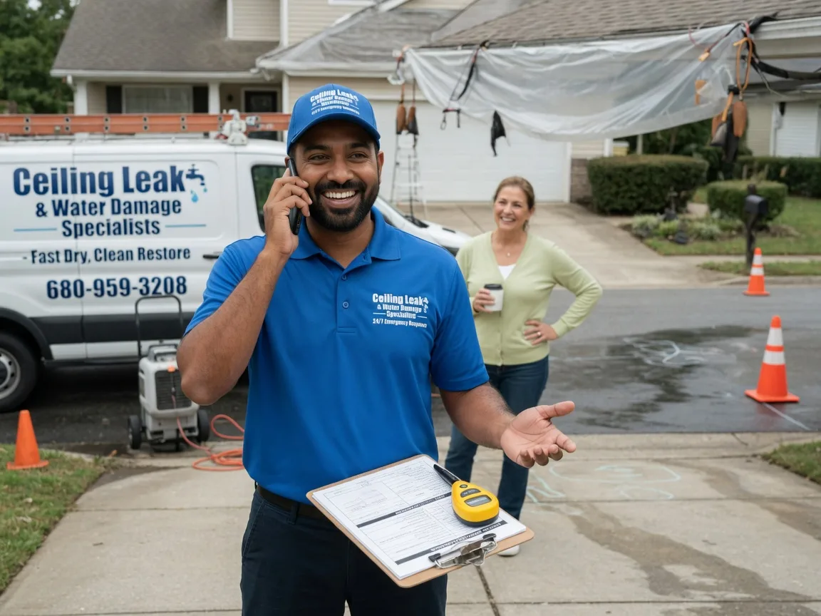 Ceiling Leak Cleanup Tuttle, OK FAQs